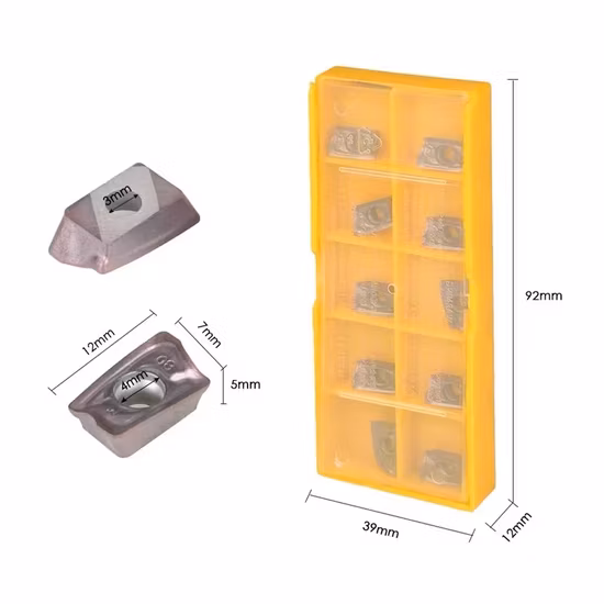 Wyk Aomt123608 Вставки для фрез Aomt123608 Vp15TF Aomt 123608peer Вставки Высокоточные твердосплавные фрезерные инструменты Cutoutil Стальная обработка твердосплавной вставки